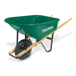 TL-6 Carretilla 6 ft3, mgos/madera 1-1/2', llanta ligera TRUPER | DIHERESA