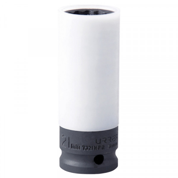 7321MPR URREA Dado de impacto largo 12 puntas 1/2" con protección Nylamid 21 mm Urrea | DIHERESA