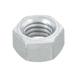 TUE-3-8 Tuerca de acero galvanizado hexagonal de 3/8', 100 pzas TRUPER | DIHERESA
