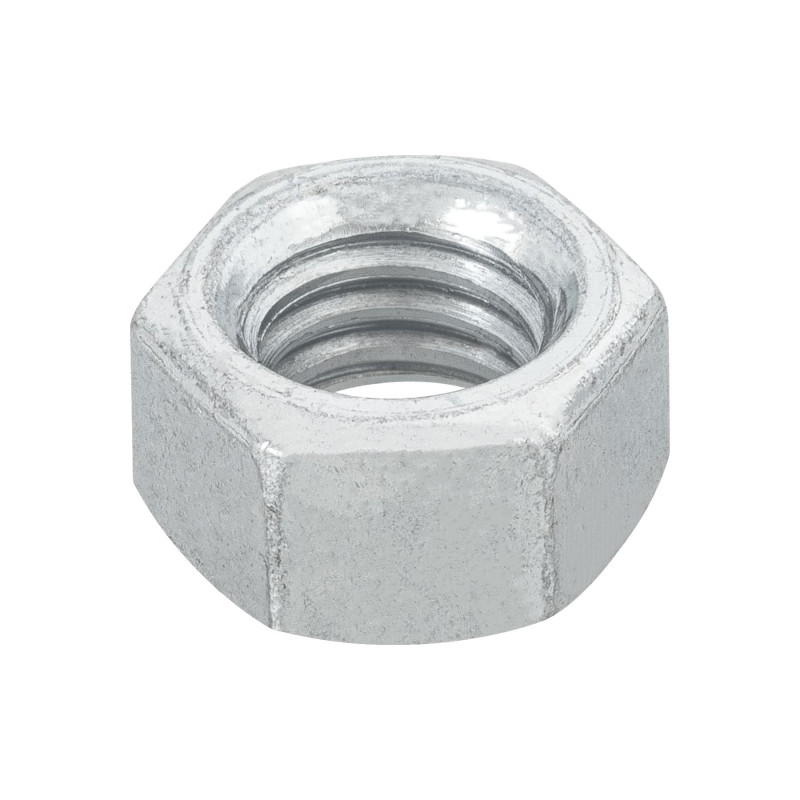 TUE-3-8 Tuerca de acero galvanizado hexagonal de 3/8', 100 pzas TRUPER | DIHERESA