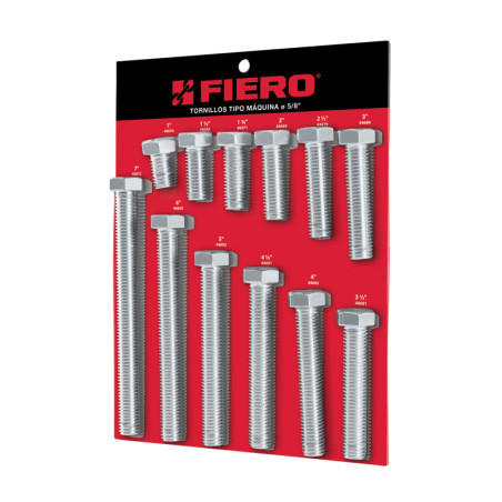 EXF-TORM-5-8 Exhibidor Fiero con tornillos tipo máquina, 5/8' TRUPER | DIHERESA