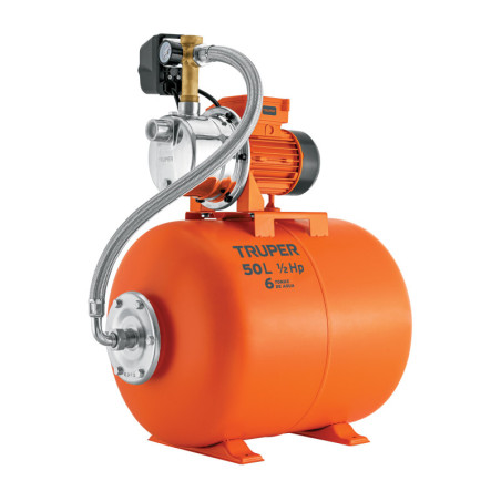 HIDR-1-2X50 Bomba hidroneumática 1/2 HP, 50 litros TRUPER | DIHERESA