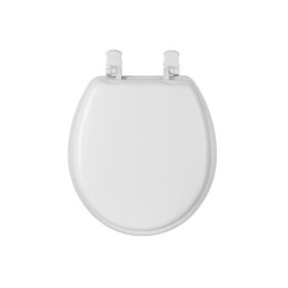 AAWC-40B Asiento redondo acojinado para WC, cerrado, blanco, Foset