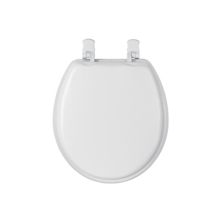 AAWC-40B Asiento redondo acojinado para WC, cerrado, blanco, Foset