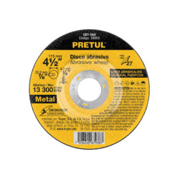 ABT-560 Disco Tipo 27 de 4-1/2' x 6.2 mm desbaste de metal, Pretul