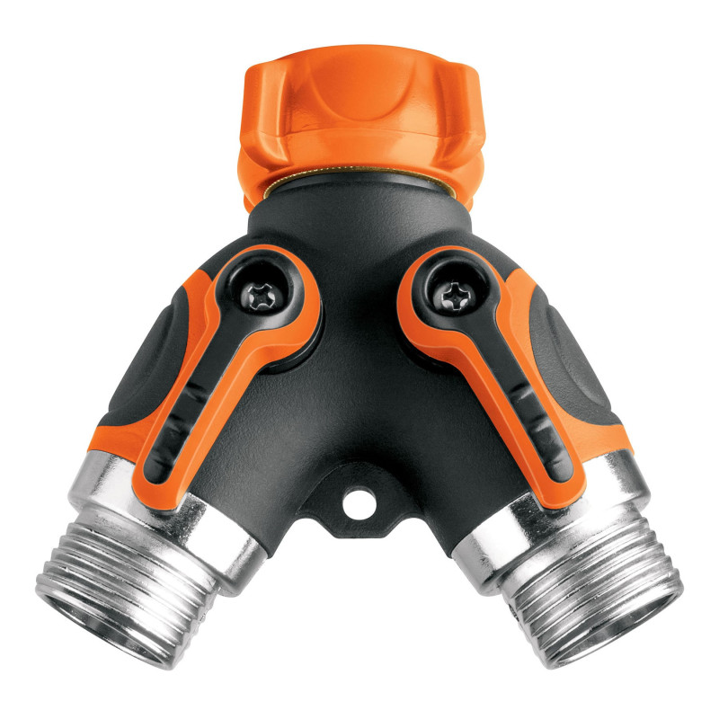 AD-2R Conector 'Y' 3/4' metálico con recubrimiento para manguera