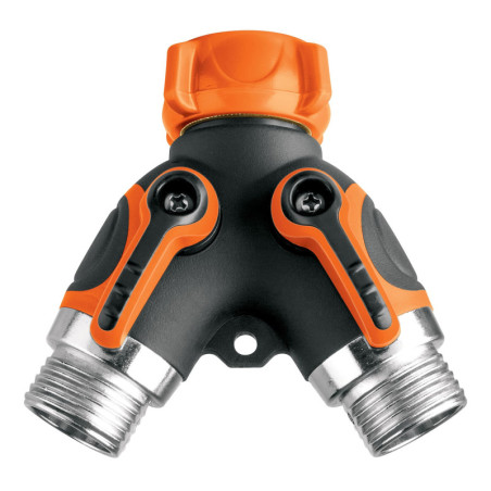 AD-2R Conector 'Y' 3/4' metálico con recubrimiento para manguera