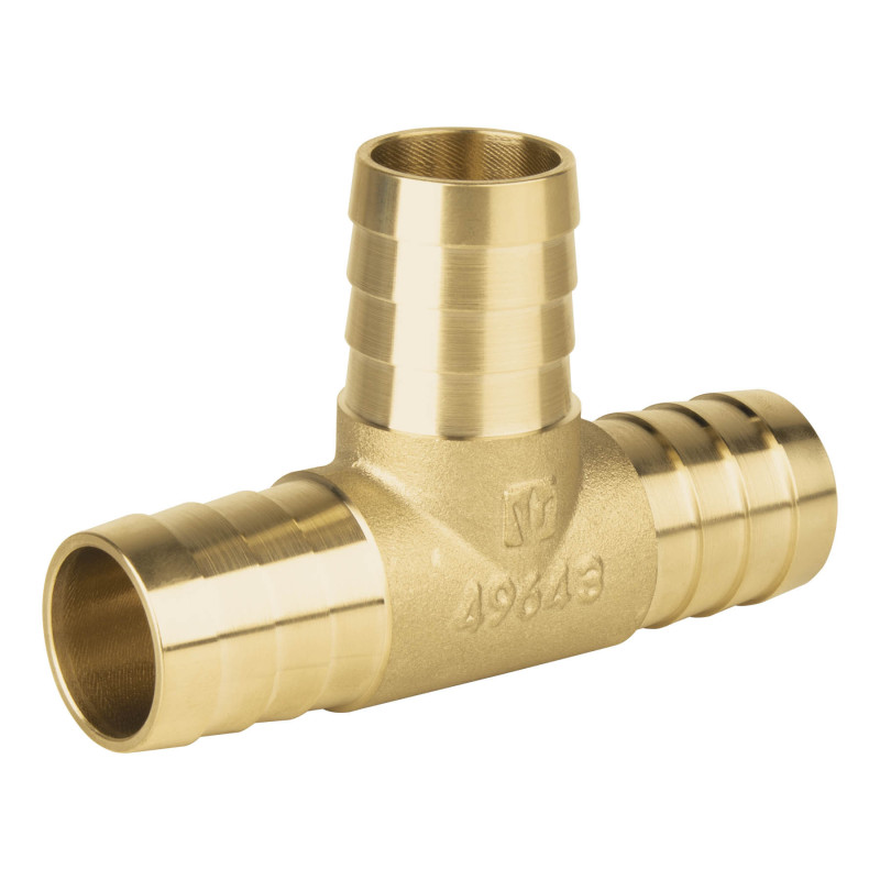 ADPO-1T Tee inserción macho latón 1' para poliducto negro, Foset