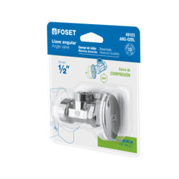 ANG-02BL Llave angular 1/2' x 1/2' en blíster, Foset