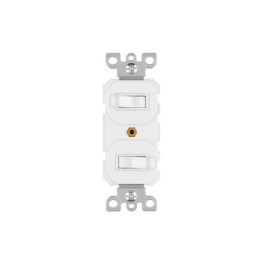 APDO-SB Interruptor dúplex de palanca, Standard, blanco, Volteck