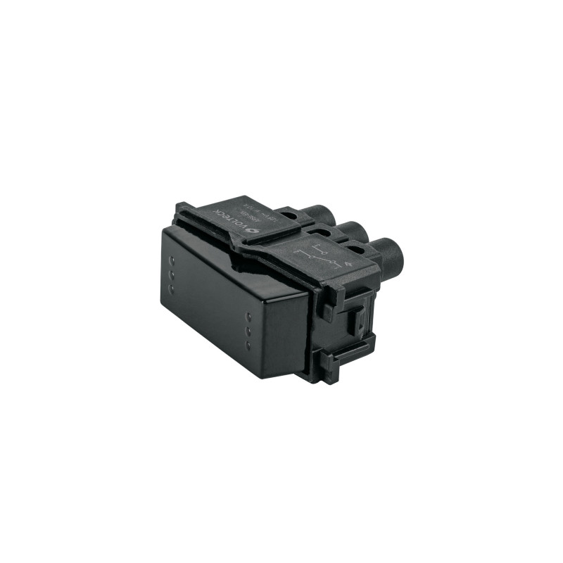APSE-EIN Interruptor de 3 vías, línea Italiana, color negro, Volteck