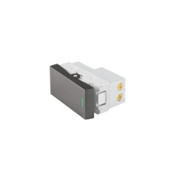 APSE-ELA Interruptor de 3 vías acero inox de 1 módulo, línea Lisboa