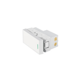 APSE-ELB Interruptor de 3 vías blanco de 1 módulo, línea Lisboa