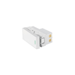 APSE-LB Interruptor sencillo blanco de 1 módulo, línea Lisboa