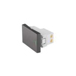 APSE15-ELA Interruptor 3 vías acero inox de 1.5 módulos, línea Lisboa