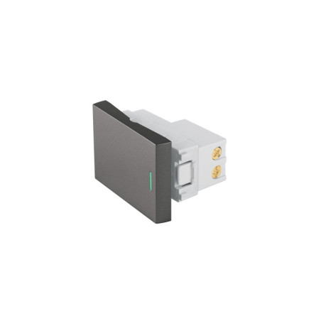 APSE15-ELA Interruptor 3 vías acero inox de 1.5 módulos, línea Lisboa