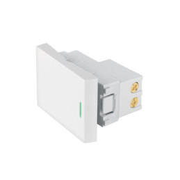 APSE15-LB Interruptor sencillo blanco de 1.5 módulos, línea Lisboa