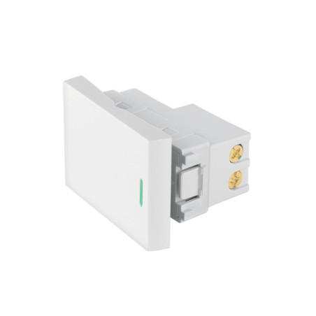 APSE15-LB Interruptor sencillo blanco de 1.5 módulos, línea Lisboa