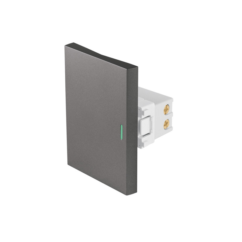 APSE3-ELA Interruptor 3 vías acero inox de 3 módulos, línea Lisboa