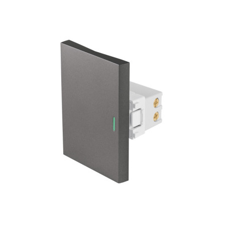 APSE3-ELA Interruptor 3 vías acero inox de 3 módulos, línea Lisboa