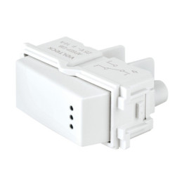 APSEP-EIB Interruptor de 3 vías con luz piloto, línea Italiana, blanco