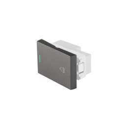 APTI15-LA Interruptor timbre acero inox de 1.5 módulos, línea Lisboa