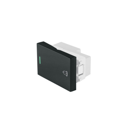 APTI15-LN Interruptor para timbre negro de 1.5 módulos, línea Lisboa