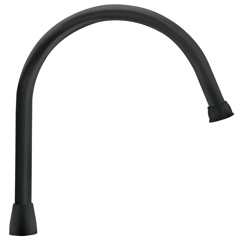 AQCR-80M Cuello para mezcladora de fregadero, negro mate, Aqua
