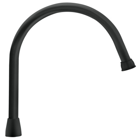 AQCR-80M Cuello para mezcladora de fregadero, negro mate, Aqua
