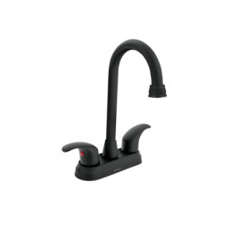 AQM-62M Mezcladora negro mate 4' p/lavabo, tipo bar, palanca, Foset