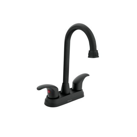 AQM-62M Mezcladora negro mate 4' p/lavabo, tipo bar, palanca, Foset