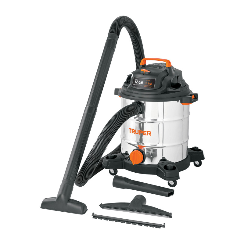 ASP-12X Aspiradora de sólidos y líquidos de 12 gal en acero inox