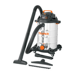 ASP-16X Aspiradora de sólidos y líquidos de 16 gal en acero inox
