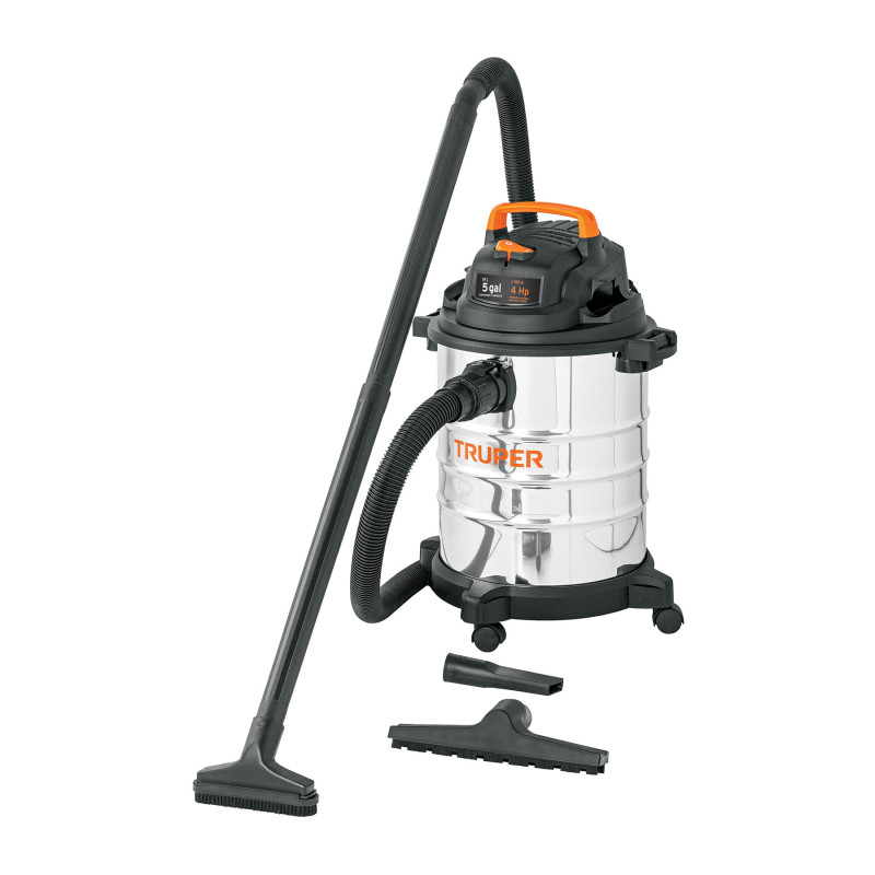 ASP-5X Aspiradora de sólidos y líquidos de 5 gal en acero inox