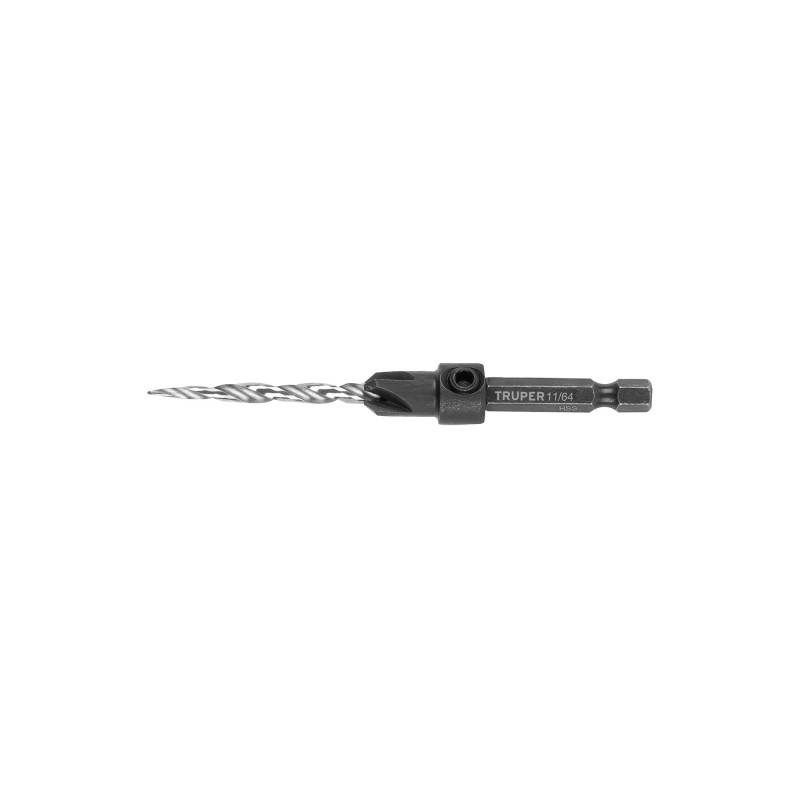 BAM-8 Broca avellanadora no.8 para madera, 11/64', Truper