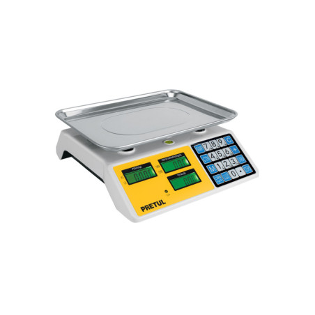 BASE-30P Báscula electrónica multifunciones capacidad 30kg, Pretul