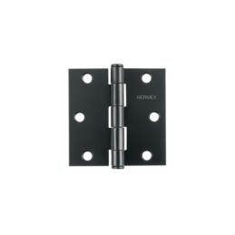 BC-306P Bisagra cuadrada 3', acero, negro, plana, Hermex