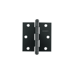BC-306R Bisagra cuadrada 3' negro, redonda, Hermex