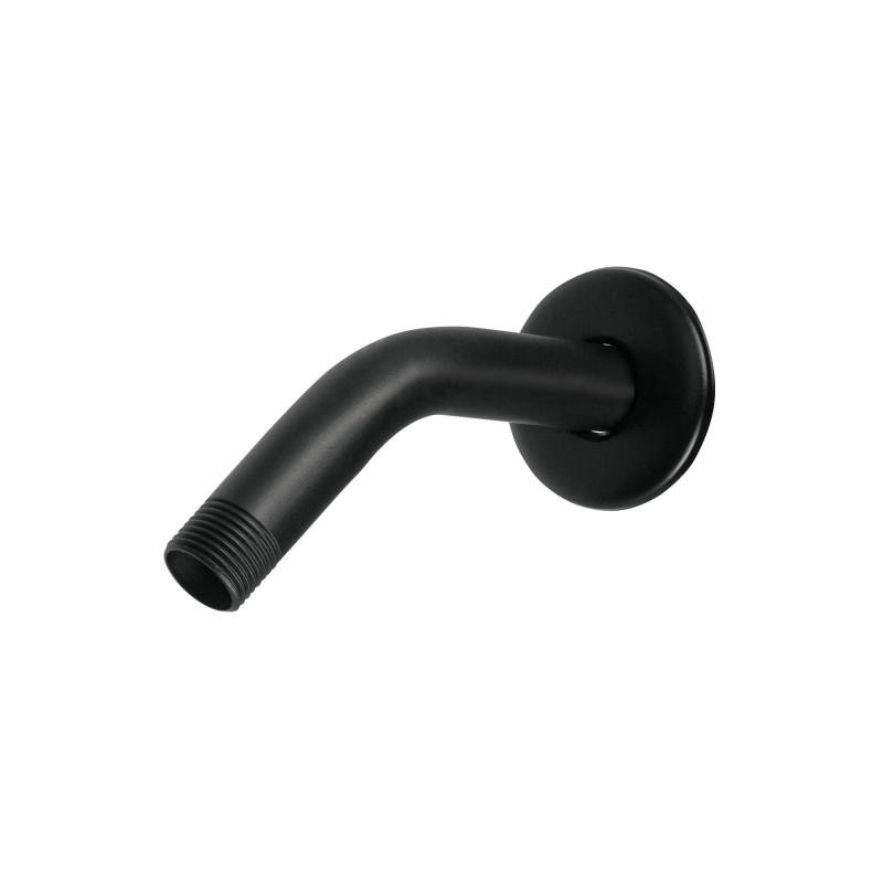 BCH-500M Brazo corto con chapetón para regadera, negro mate, Foset