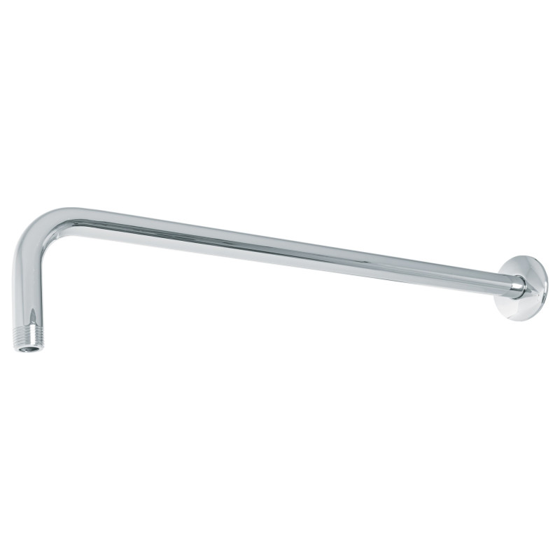 BCH-650 Brazo recto 50 cm con chapetón para regadera, cromo, Foset