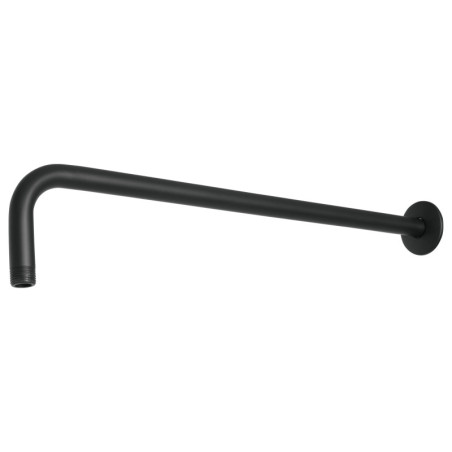 BCH-650M Brazo recto 50 cm con chapetón para regadera, negro mate