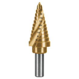 BES-11X Broca escalonada titanio 11 escalones 1/4' a 7/8', Expert