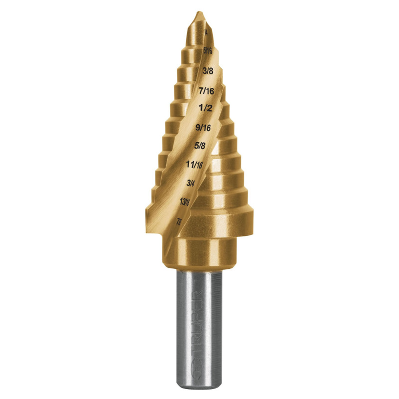 BES-11X Broca escalonada titanio 11 escalones 1/4' a 7/8', Expert