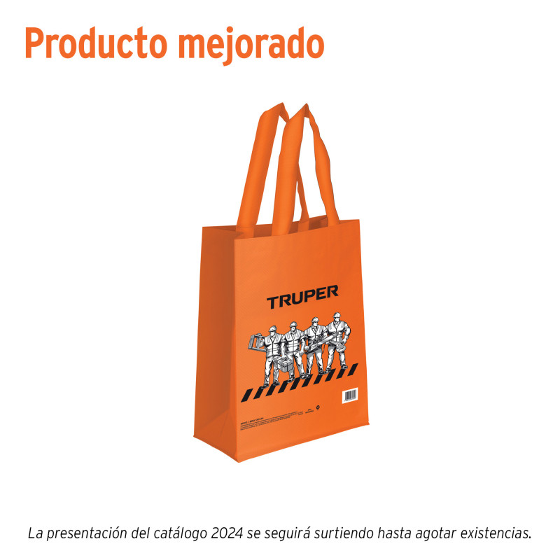 BOEC-30X34 Bolsa ecológica naranja de 30 x 40 cm, Truper
