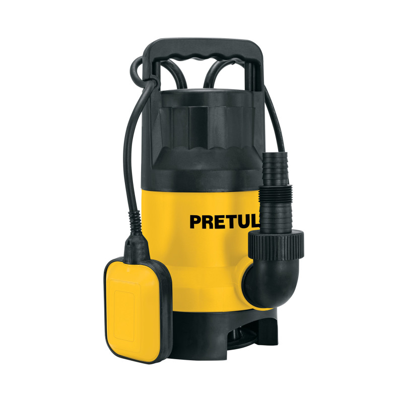 BOS-1SPP Bomba sumergible plástica 1 HP para agua sucia, Pretul
