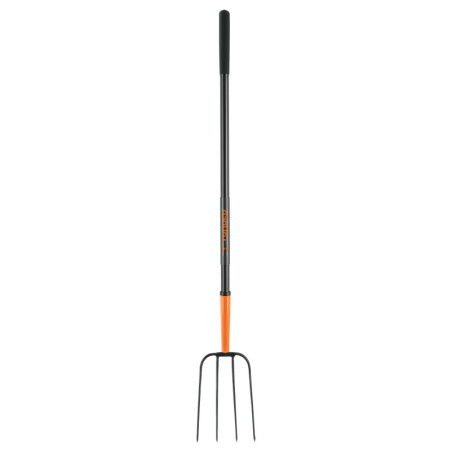 BPJ-4M Bieldo para paja, 4 dientes, mango de acero 48', Truper
