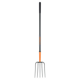 BPJ-5M Bieldo para paja, 5 dientes, mango de acero 48', Truper