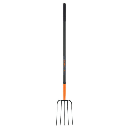 BPJ-5M Bieldo para paja, 5 dientes, mango de acero 48', Truper
