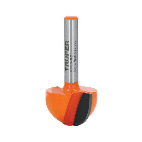 BROU-MC1 Broca para router, media caña, 1'