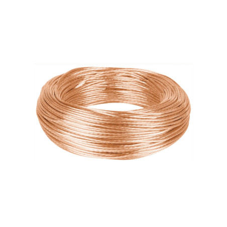 CADES-10-100 Metro de cable desnudo de cobre calibre 10 AWG, rollo 100 m